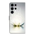 For Samsung Galaxy S23 FE 5G Crystal 3D Shockproof Protective Leather Phone Case(Light Lotus)