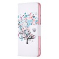 For Motorola Moto G34 5G Colored Drawing Pattern Leather Phone Case(Tree)