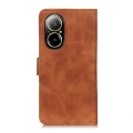 For Realme C67 4G KHAZNEH Retro Texture Leather Phone Case(Brown)