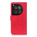 For OnePlus 12 KHAZNEH Retro Texture Leather Phone Case(Red)