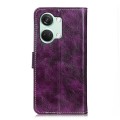 For OnePlus Nord 3 / Ace 2V Retro Crazy Horse Texture Leather Phone Case(Purple)