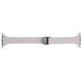 For Apple Watch Series 8 45mm  Magnetic Buckle Slim Silicone Watch Band(Rock Grey)