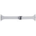 For Apple Watch Series 8 45mm  Magnetic Buckle Slim Silicone Watch Band(Light Grey)