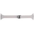 For Apple Watch SE 2022 40mm Magnetic Buckle Slim Silicone Watch Band(Rock Grey)