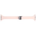 For Apple Watch SE 40mm Magnetic Buckle Slim Silicone Watch Band(Pink)