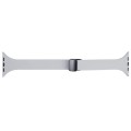 For Apple Watch Series 4 40mm Magnetic Buckle Slim Silicone Watch Band(Light Grey)