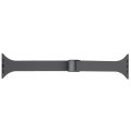 For Apple Watch Series 3 38mm Magnetic Buckle Slim Silicone Watch Band(Starry Grey)