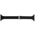 For Apple Watch 38mm Magnetic Buckle Slim Silicone Watch Band(Black)
