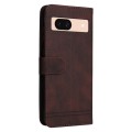 For Google Pixel 8a Skin Feel Life Tree Metal Button Leather Phone Case(Brown)