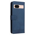 For Google Pixel 8a Skin Feel Life Tree Metal Button Leather Phone Case(Blue)