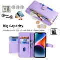 For Realme 7 / Narzo 20 Pro Sheep Texture Cross-body Zipper Wallet Leather Phone Case(Purple)