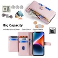 For Realme 8 / 8 Pro Sheep Texture Cross-body Zipper Wallet Leather Phone Case(Pink)