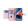 For Tecno Pova 5 Pro Lite Sheep Texture Cross-body Zipper Wallet Leather Phone Case(Pink)