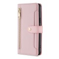 For Tecno Pova Neo 3 Lite Sheep Texture Cross-body Zipper Wallet Leather Phone Case(Pink)