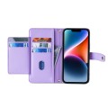 For Tecno Pova Neo 3 Lite Sheep Texture Cross-body Zipper Wallet Leather Phone Case(Purple)