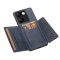 For vivo Y100 / T2 India Double Buckle Card Slots Magnetic Phone Case(Blue)