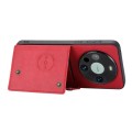 For Huawei Mate 60 Pro Double Buckle Card Slots Magnetic Phone Case(Red)