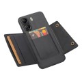For Xiaomi Redmi 13C 4G / Poco C65 Double Buckle Card Slots Magnetic Phone Case(Black)