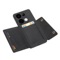 For Xiaomi Redmi Note 13 Pro 4G Global Double Buckle Card Slots Magnetic Phone Case(Black)