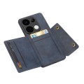 For Xiaomi Redmi Note 13 Pro 4G Global Double Buckle Card Slots Magnetic Phone Case(Blue)