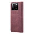 For Xiaomi 13T/13T Pro CaseMe 013 Multifunctional Horizontal Flip Leather Phone Case(Wine Red)