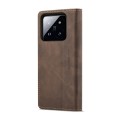 For Xiaomi 14 CaseMe 013 Multifunctional Horizontal Flip Leather Phone Case(Coffee)