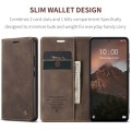 For Xiaomi Redmi Note 13 4G CaseMe 013 Multifunctional Horizontal Flip Leather Phone Case(Coffee)