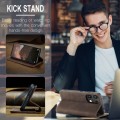 For Xiaomi Redmi Note 13 4G CaseMe 013 Multifunctional Horizontal Flip Leather Phone Case(Coffee)