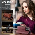 For Xiaomi Redmi Note 13 5G CaseMe 013 Multifunctional Horizontal Flip Leather Phone Case(Wine Red)