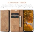 For Xiaomi Redmi Note 13 Pro 4G CaseMe 013 Multifunctional Horizontal Flip Leather Phone Case(Brown)