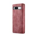 For Google Pixel 8 CaseMe C30 Multifunctional Leather Phone Case(Red)