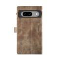 For Google Pixel 8a CaseMe C30 Multifunctional Leather Phone Case(Brown)