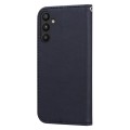 For Samsung Galaxy M32 Cartoon Buckle Horizontal Flip Leather Phone Case(Black)
