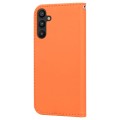 For Samsung Galaxy M10 Cartoon Buckle Horizontal Flip Leather Phone Case(Orange)