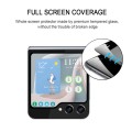 For Samsung Galaxy Z Flip5 25pcs External Small Screen Full Glue Full Cover Screen Protector Tempere
