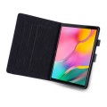 For Samsung Galaxy Tab A 10.1 T510 Cartoon Buckle Leather Tablet Case(Black)