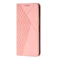 For Realme 12+ Diamond Splicing Skin Feel Magnetic Leather Phone Case(Rose Gold)