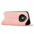 For Realme 12+ Diamond Splicing Skin Feel Magnetic Leather Phone Case(Rose Gold)