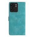 For Motorola Edge 40 Flower Butterfly Embossing Pattern Leather Phone Case(Sky Blue)