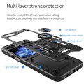 For Samsung Galaxy Z Flip5 Armor Magnetic Bracket TPU+PC Phone Case(Blue)