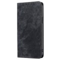 For Infinix Zero 30 4G RFID Anti-theft Brush Magnetic Leather Phone Case(Black)