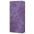 For Tecno Spark Go 2024 RFID Anti-theft Brush Magnetic Leather Phone Case(Purple)