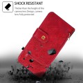 For Realme GT5 Pro 5G Zipper Bag Leather Phone Case(Red)