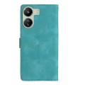 For Xiaomi Redmi 13C 4G Flower Butterfly Embossing Pattern Leather Phone Case(Sky Blue)