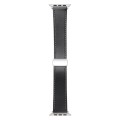 For Apple Watch Ultra 49mm Magnetic Buckle Skin Feel Leather Watch Band(Black)