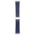For Apple Watch Serie 8 41mm Magnetic Buckle Skin Feel Leather Watch Band(Dark Blue)