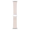 For Apple Watch Serie 5 44mm Magnetic Buckle Skin Feel Leather Watch Band(Apricot)