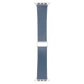 For Apple Watch Serie 5 44mm Magnetic Buckle Skin Feel Leather Watch Band(Light Blue)