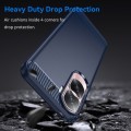 For Honor 90 / 80 Brushed Texture Carbon Fiber TPU Phone Case(Blue)