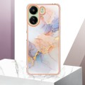 For Xiaomi Redmi 13C 4G Electroplating IMD TPU Phone Case(White Marble)
